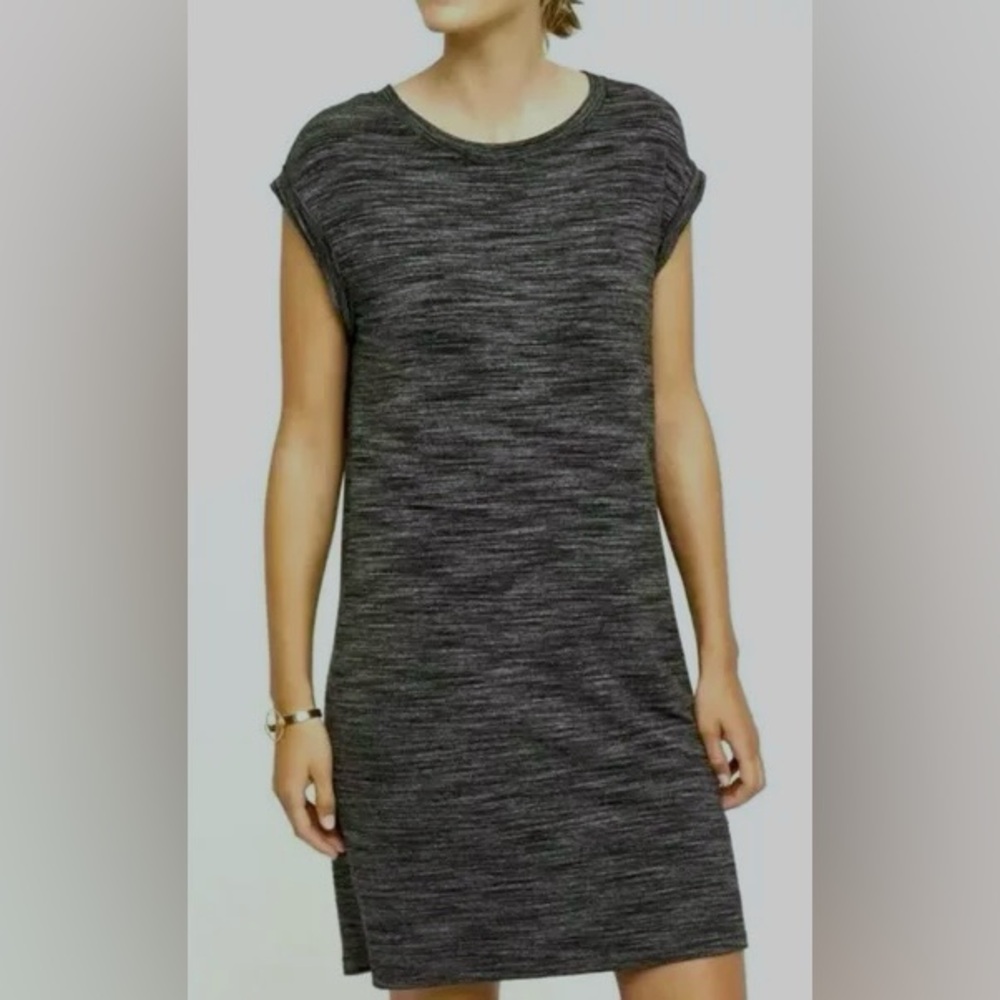 Anthropologie Cloth & Stone Melange Space Dye Knit T-Shirt Dress XS